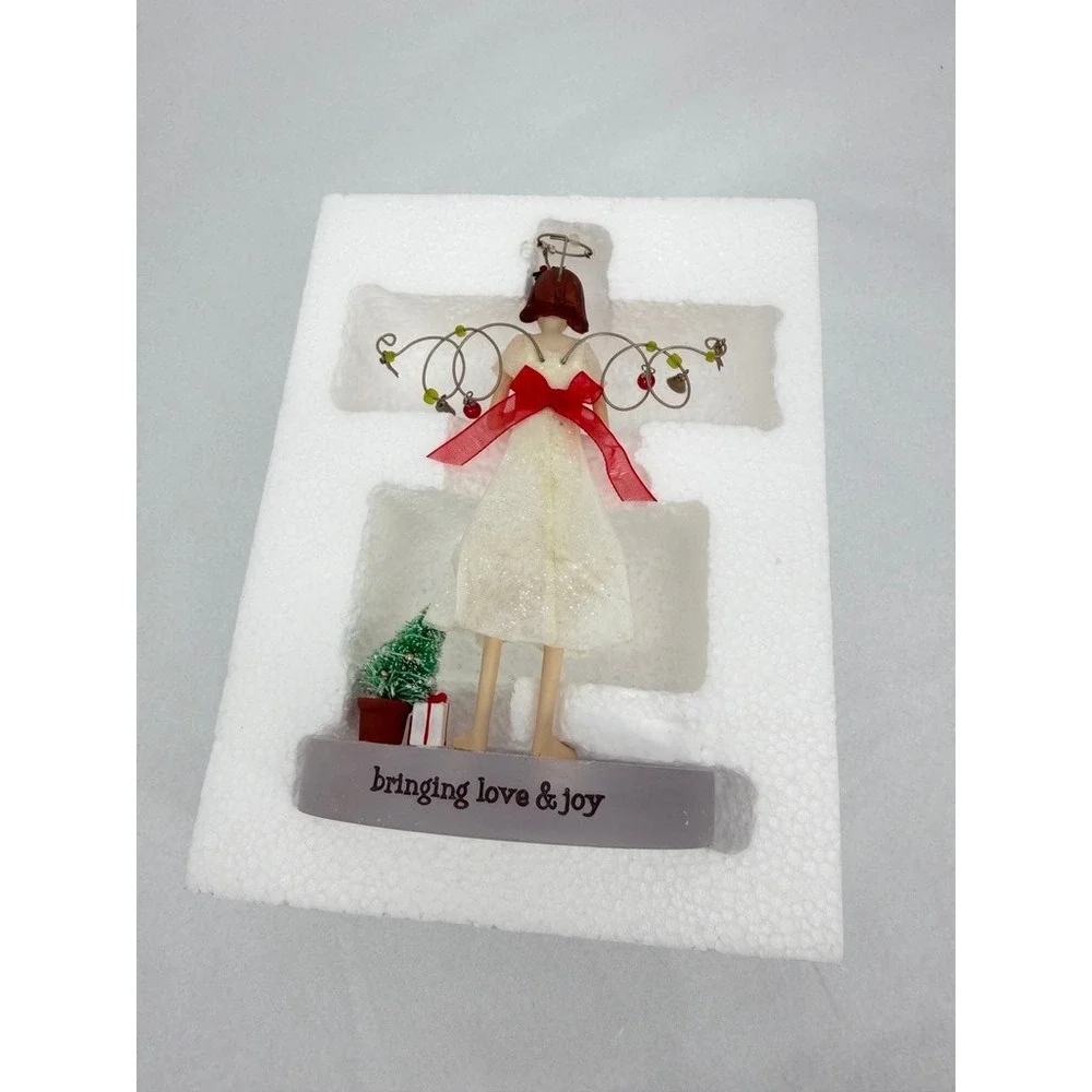 Hallmark Down to Earth Angel of Good Cheer Figurine Holiday Decor w/ Box